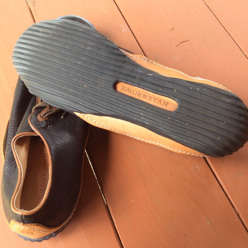 Ryan /Rowe sneakers, lace up black/brown. Sz 12 - Picture 5 of 7